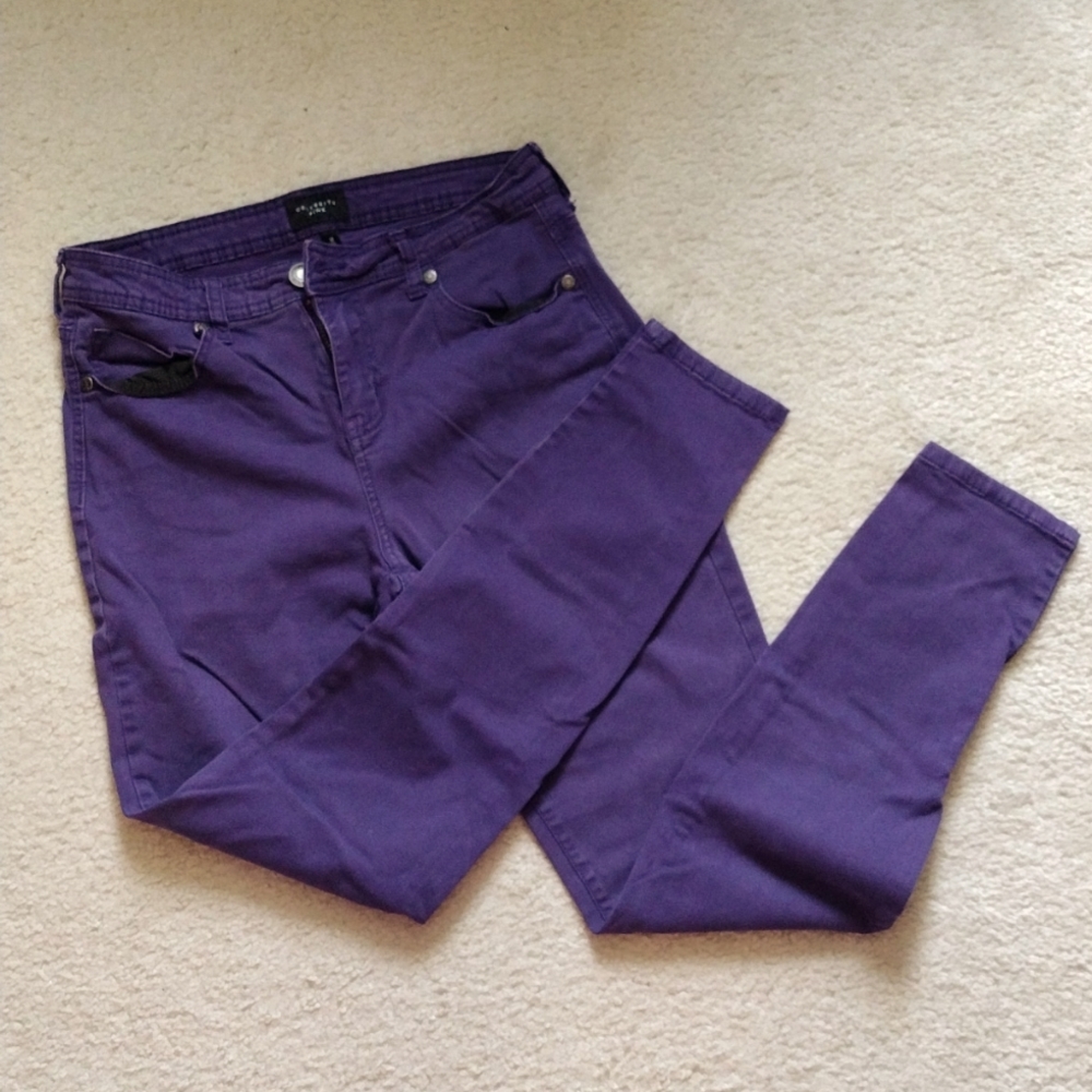 Celebrity Pink purple skinny jeans